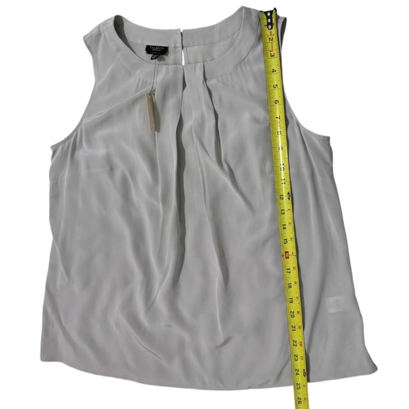 NWT TALBOTS Women's Silk Sleeveless Gray Top - Picture 11 of 12